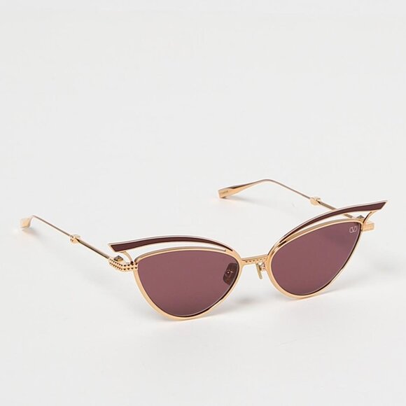 NWT VALENTINO CAT EYE GOLD PINK WOMEN SUNGLASSES V-GLASSLINER VLS-118B - Picture 1 of 3
